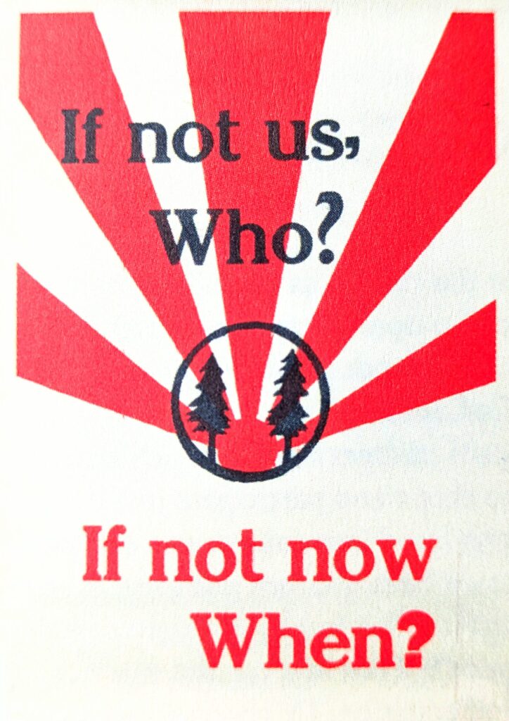 If not us, Who, If not now, when? Woodcraft Folk Poster, Woodcraft